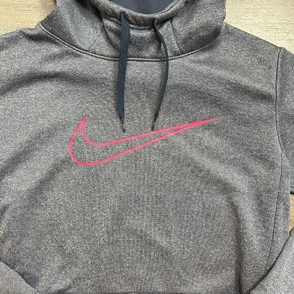 Nike hoodie sweatshirt pull-over Just do It size Small active hooded Dri-Fit - Picture 3 of 6